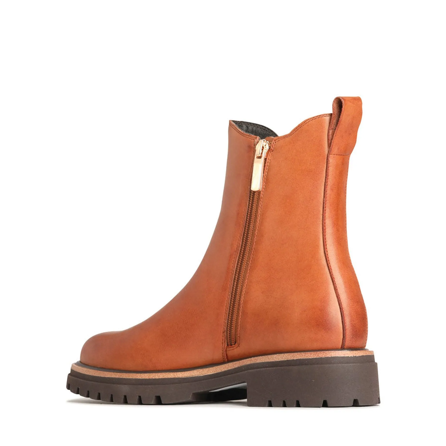 ABBEY LEATHER CHELSEA ANKLE BOOTS
