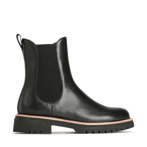 ABBEY LEATHER CHELSEA ANKLE BOOTS