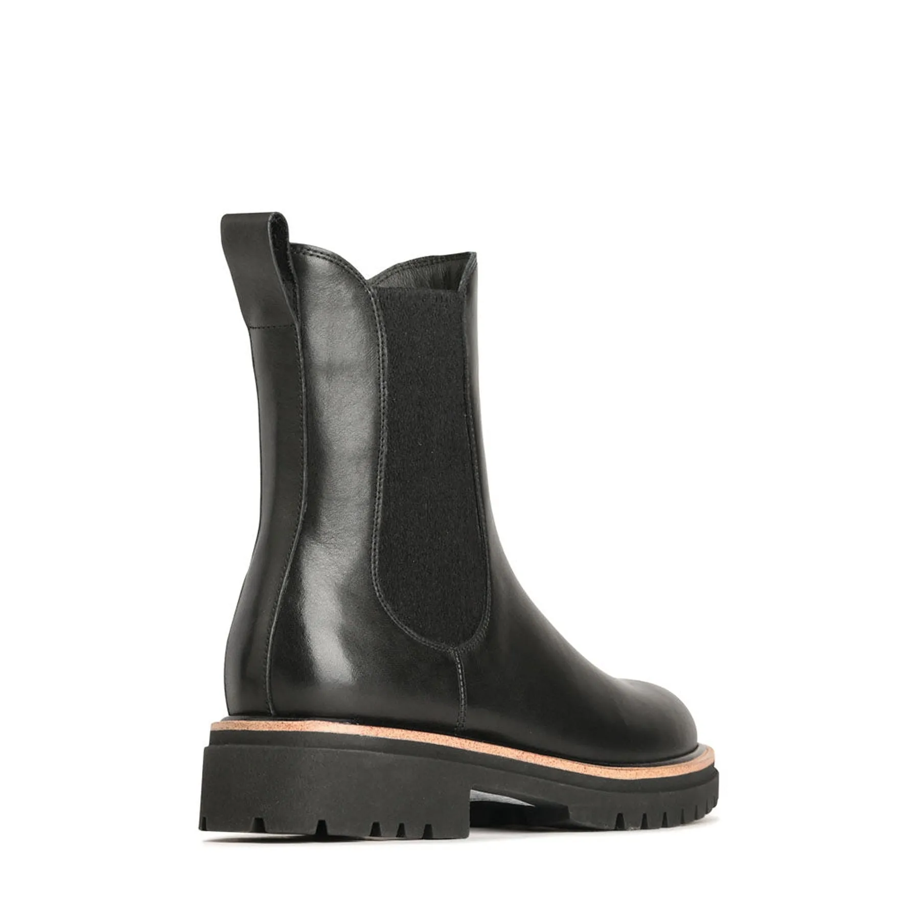 ABBEY LEATHER CHELSEA ANKLE BOOTS