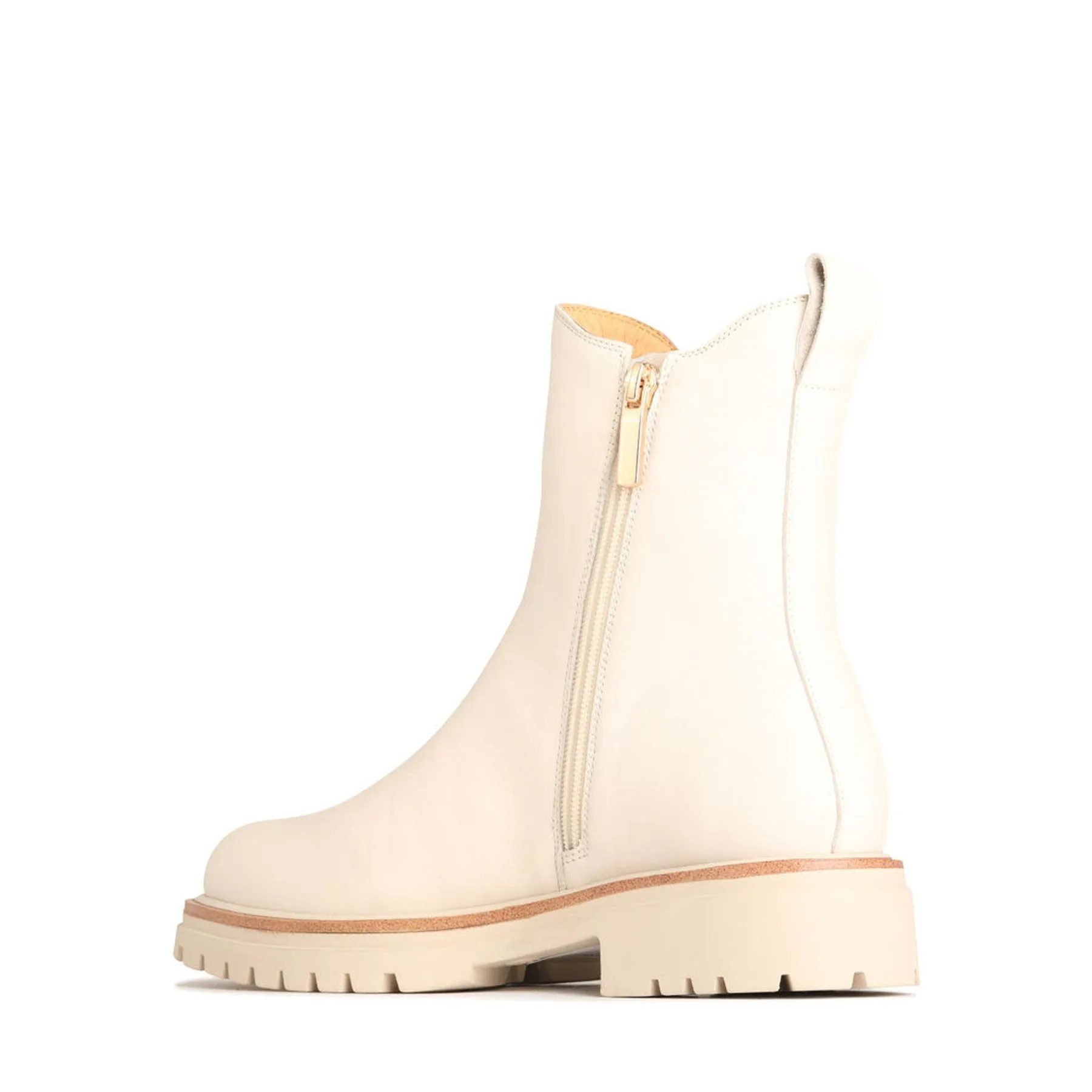 ABBEY LEATHER CHELSEA ANKLE BOOTS