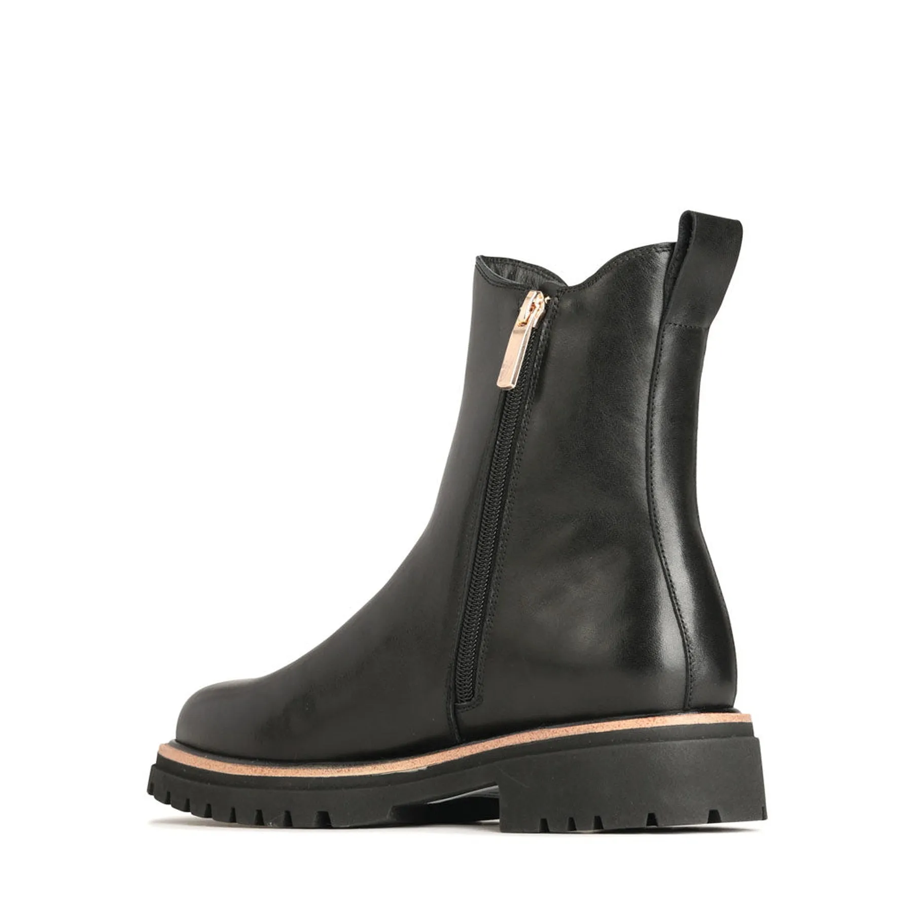 ABBEY LEATHER CHELSEA ANKLE BOOTS