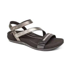 Aetrex Women's Gabby Sandals- Black Multi