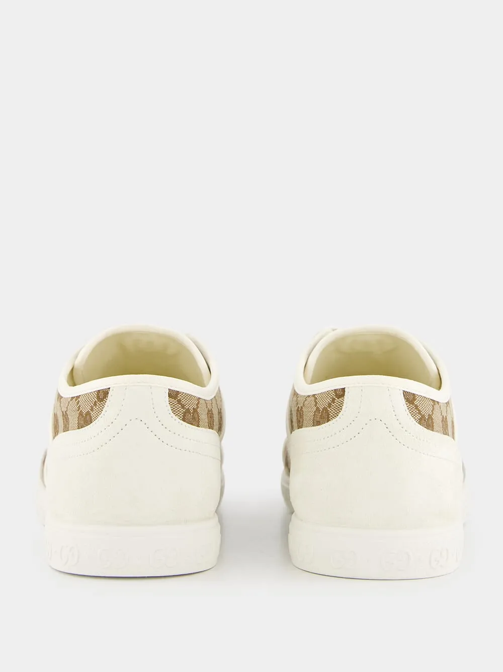Beige GG Canvas Sneakers