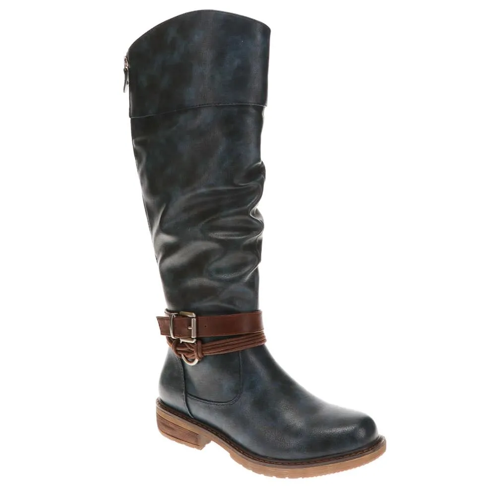 Buckle-Detailed Knee-High Boots - WBINS38070 / 324 380