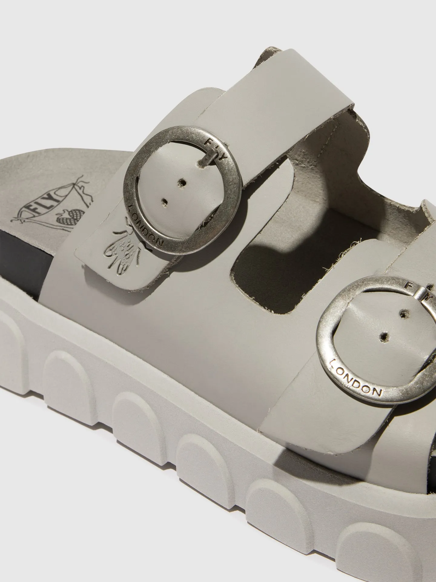 Buckle Mules CIDE946FLY CLOUD