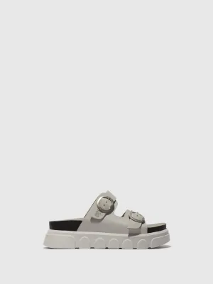 Buckle Mules CIDE946FLY CLOUD
