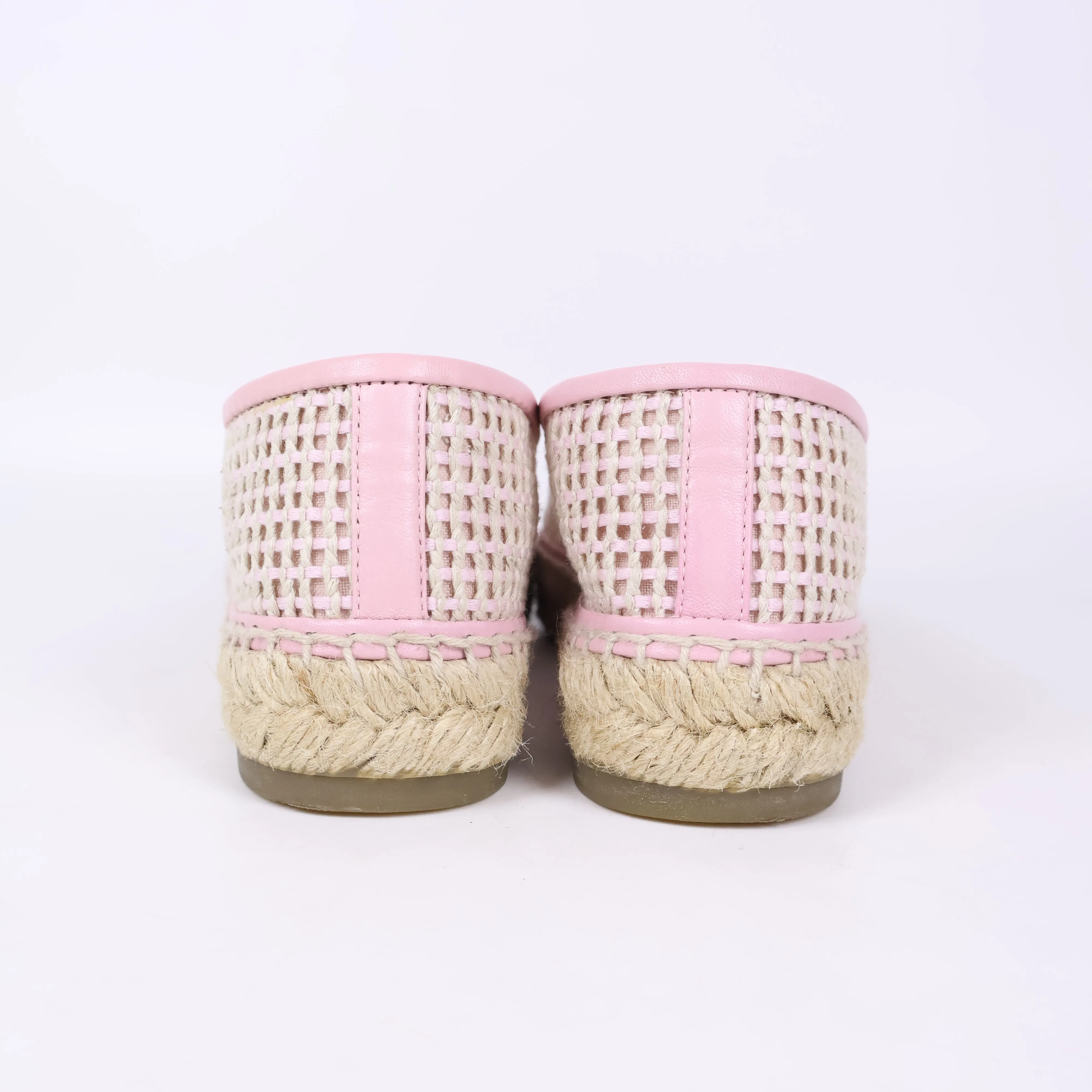Chanel Espadrilles Mesh Light Pink Beige