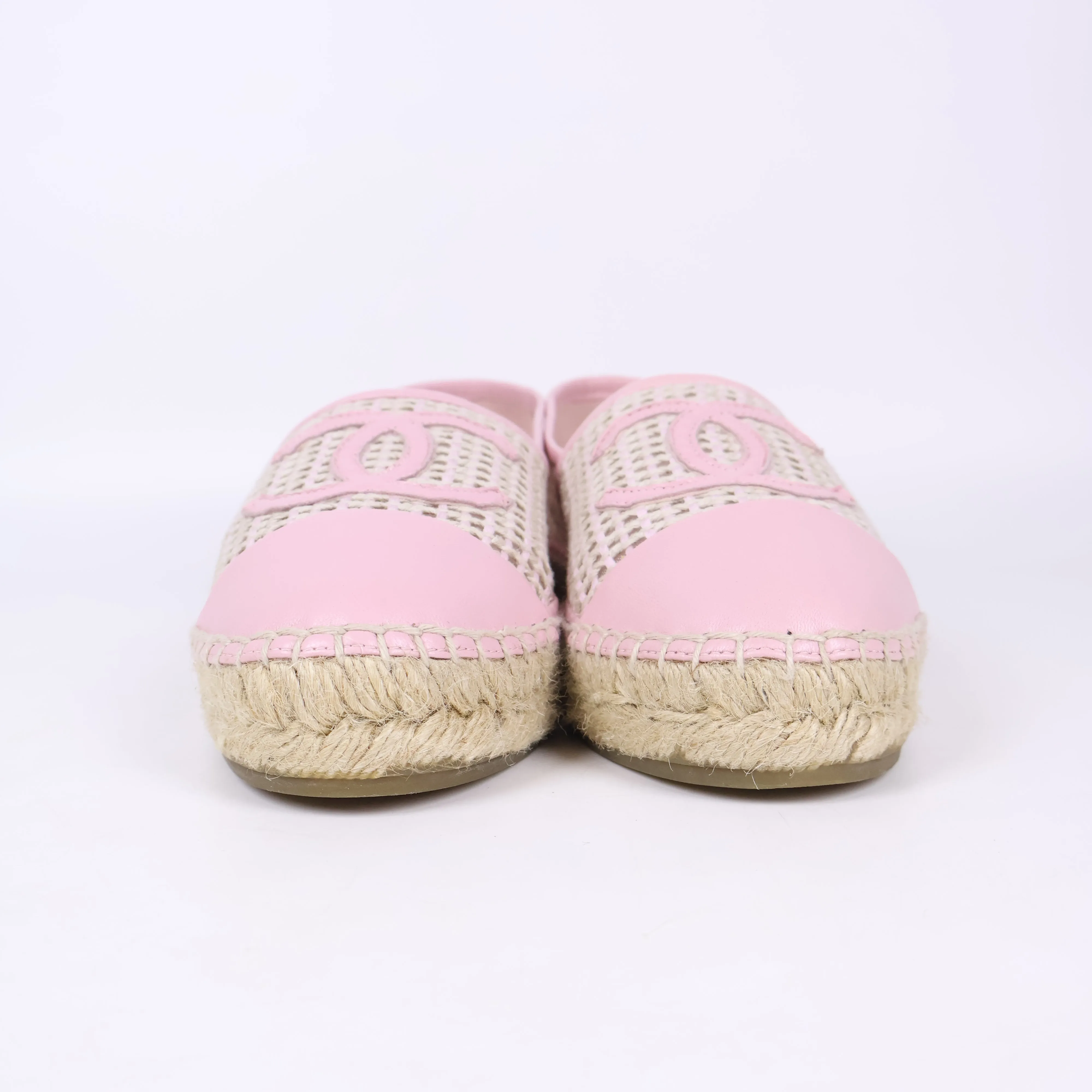 Chanel Espadrilles Mesh Light Pink Beige