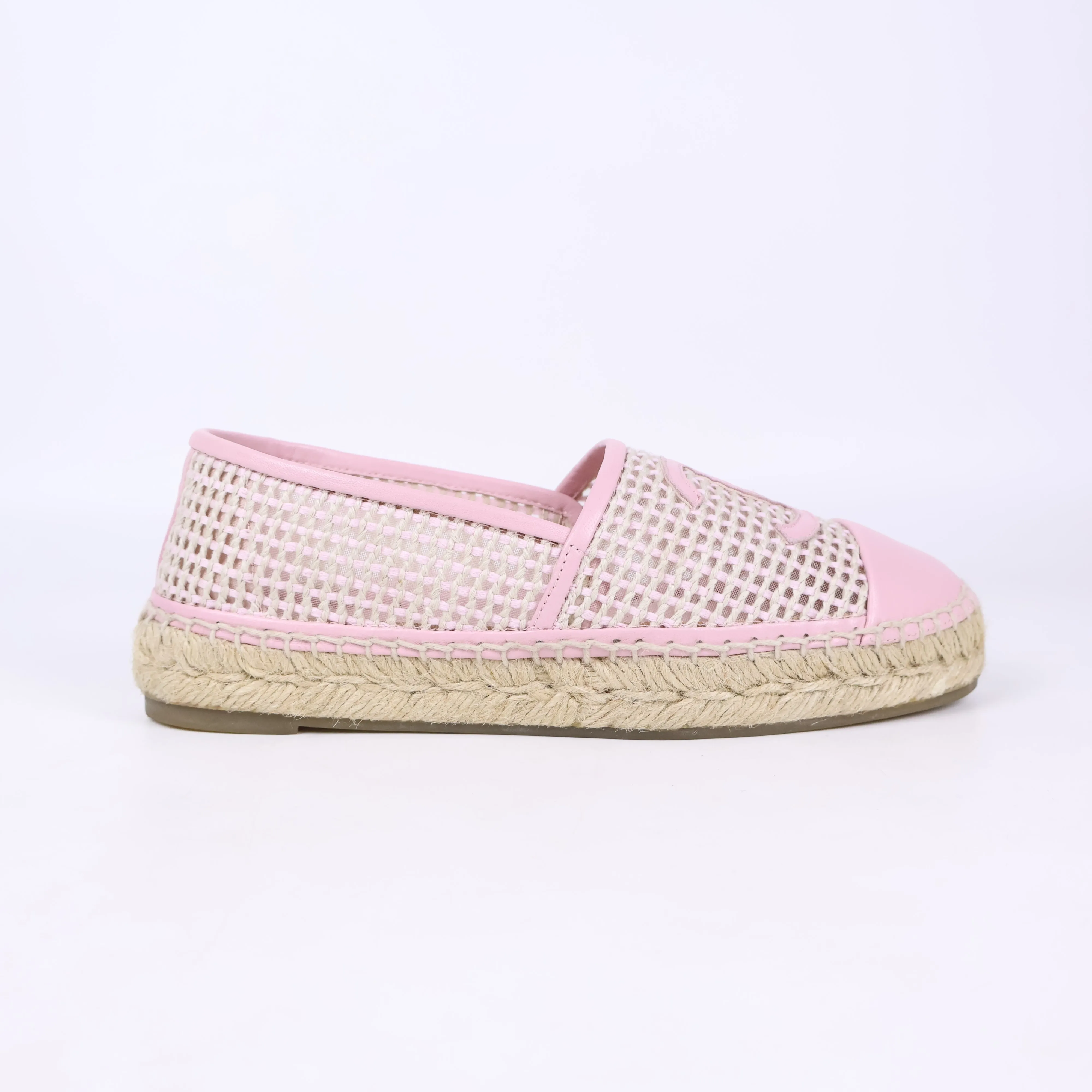 Chanel Espadrilles Mesh Light Pink Beige