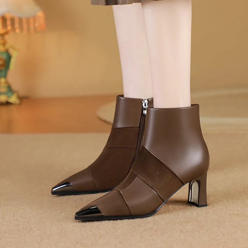 Chic Veltique Ankle Zip Boots