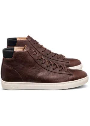CLAE Bradley Mid Shoe | Cocoa Leather