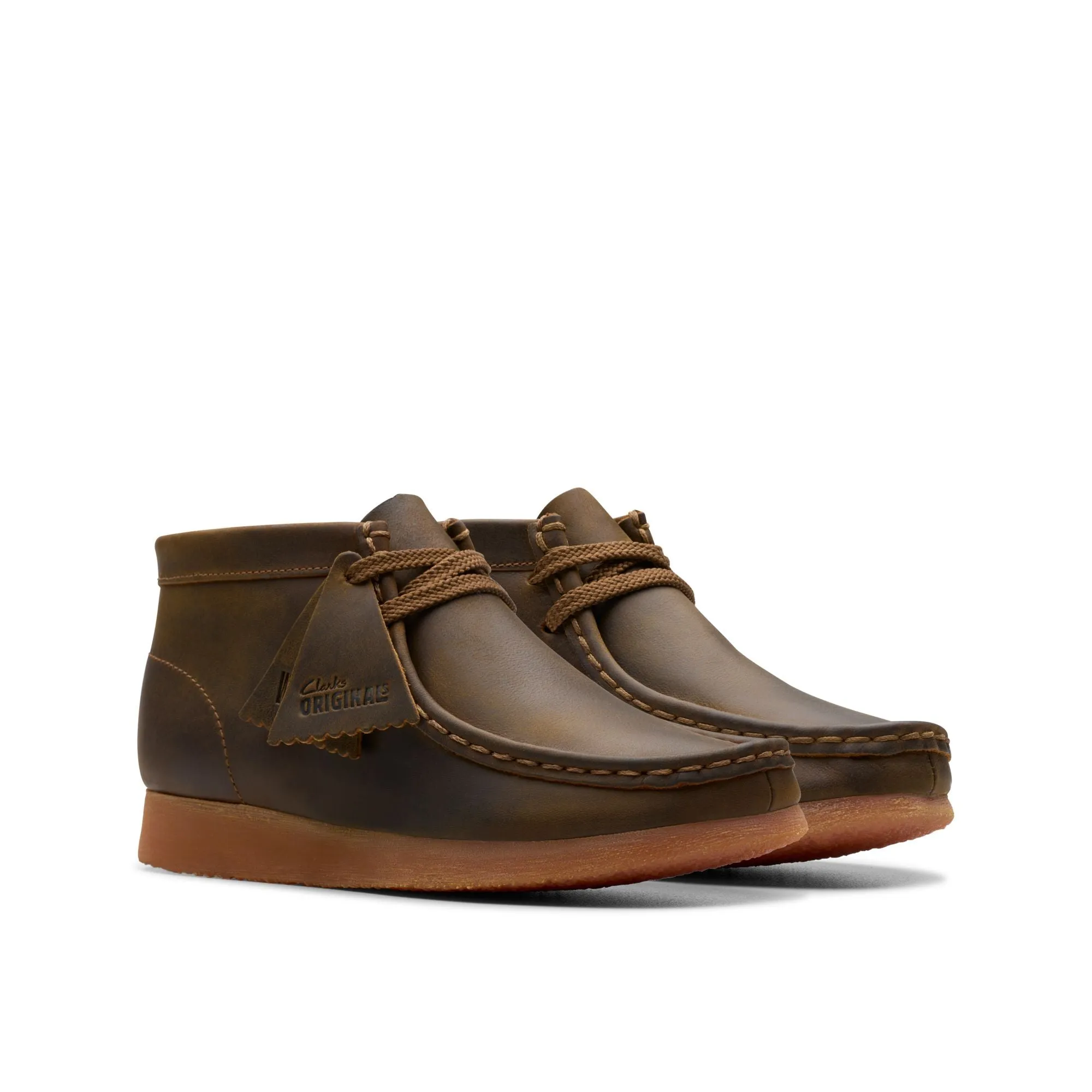 Clarks Originals Wallabee Boot Kids’ Brown Leather 26168134