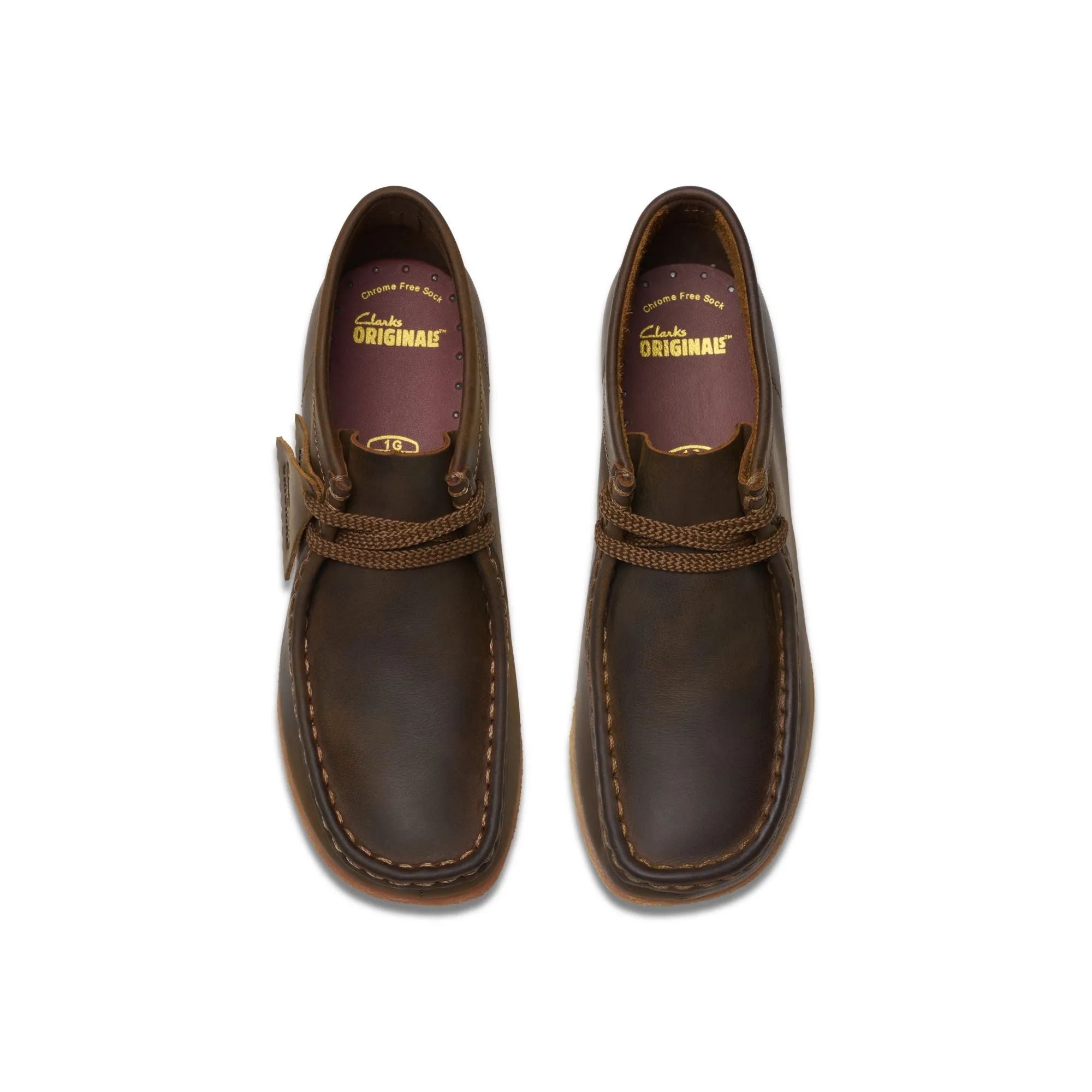 Clarks Originals Wallabee Boot Kids’ Brown Leather 26168134