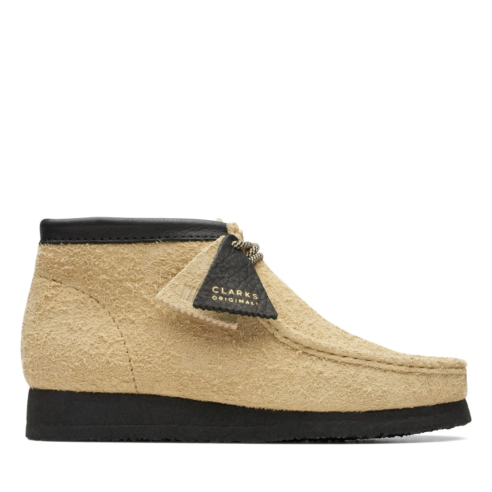Clarks Originals Wallabee Boot Men's Maple Black Suede 26174051