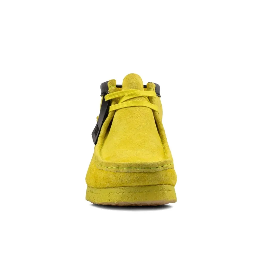 Clarks Originals Wallabee Boots Men's Lime Yellow Suede 26162470
