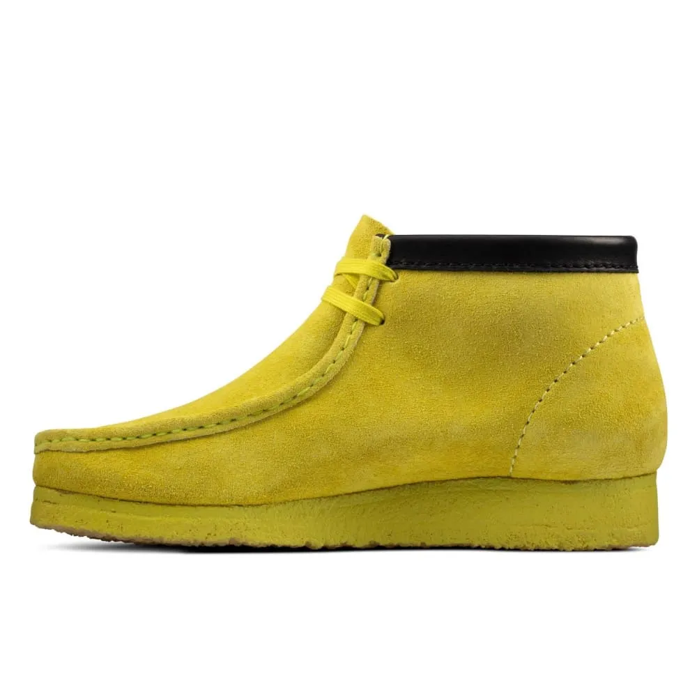 Clarks Originals Wallabee Boots Men's Lime Yellow Suede 26162470