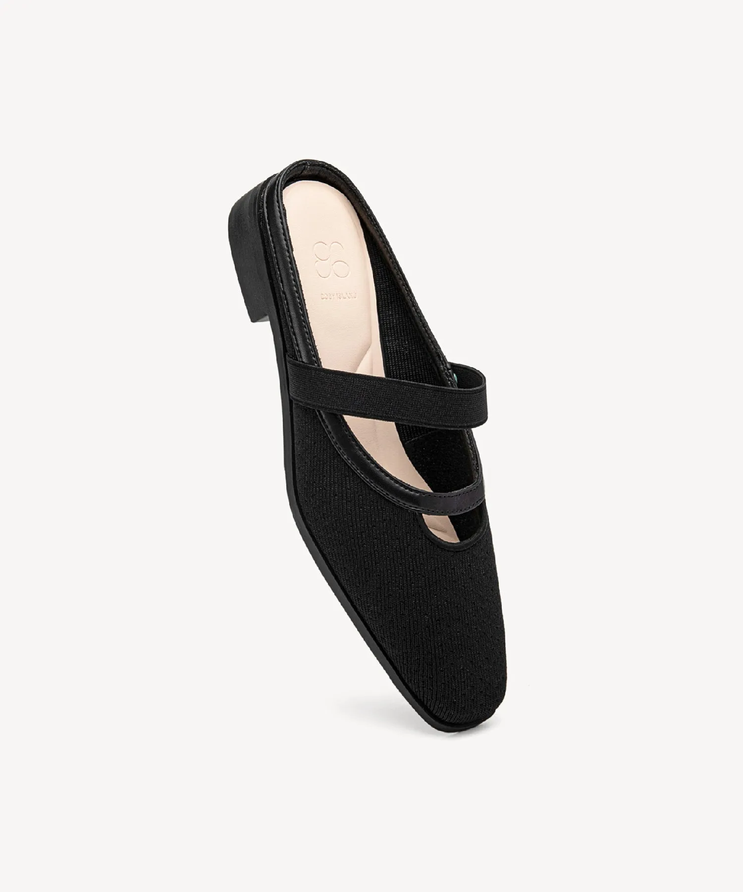 Commute Square Toe Flat  Mules