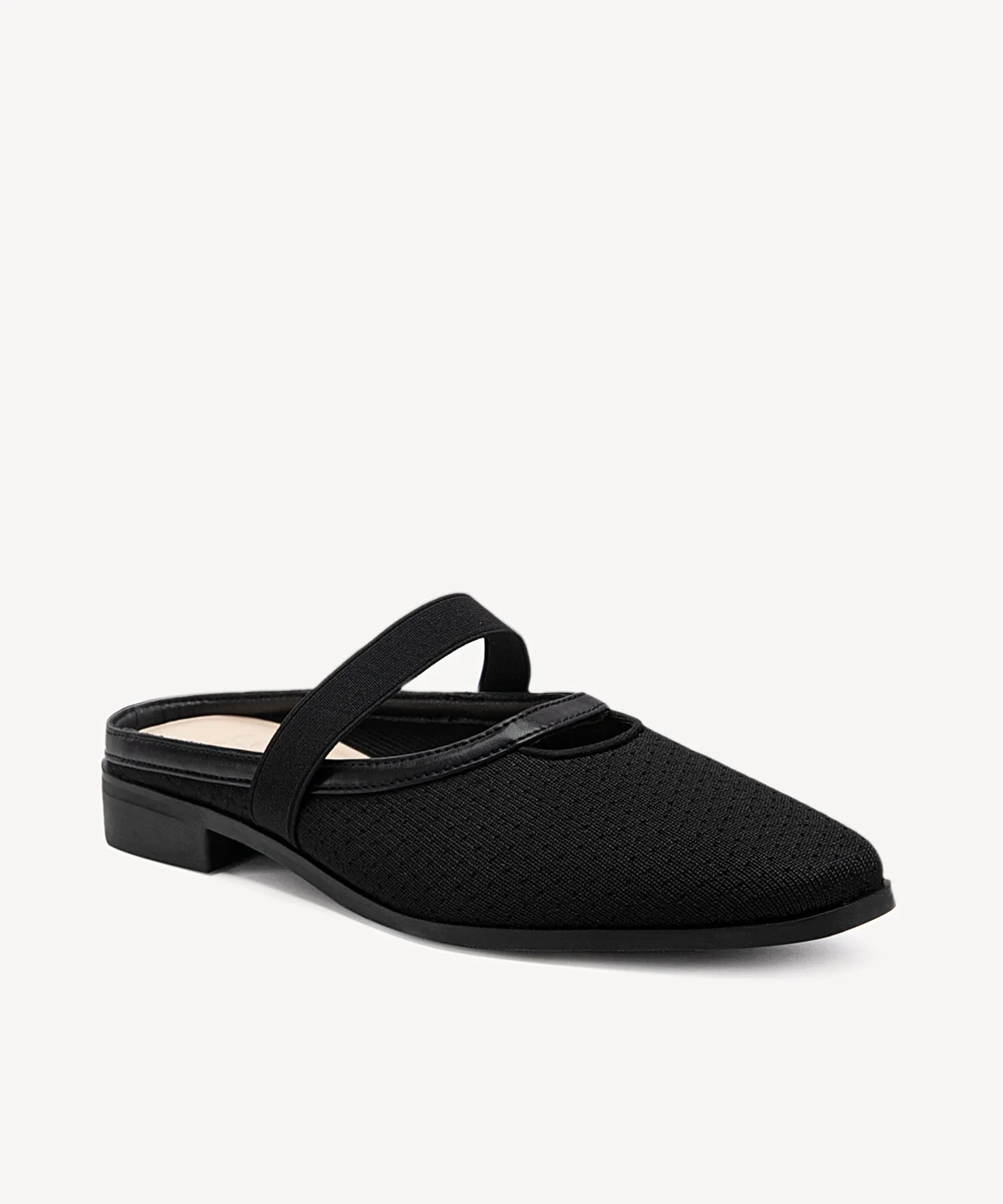 Commute Square Toe Flat  Mules