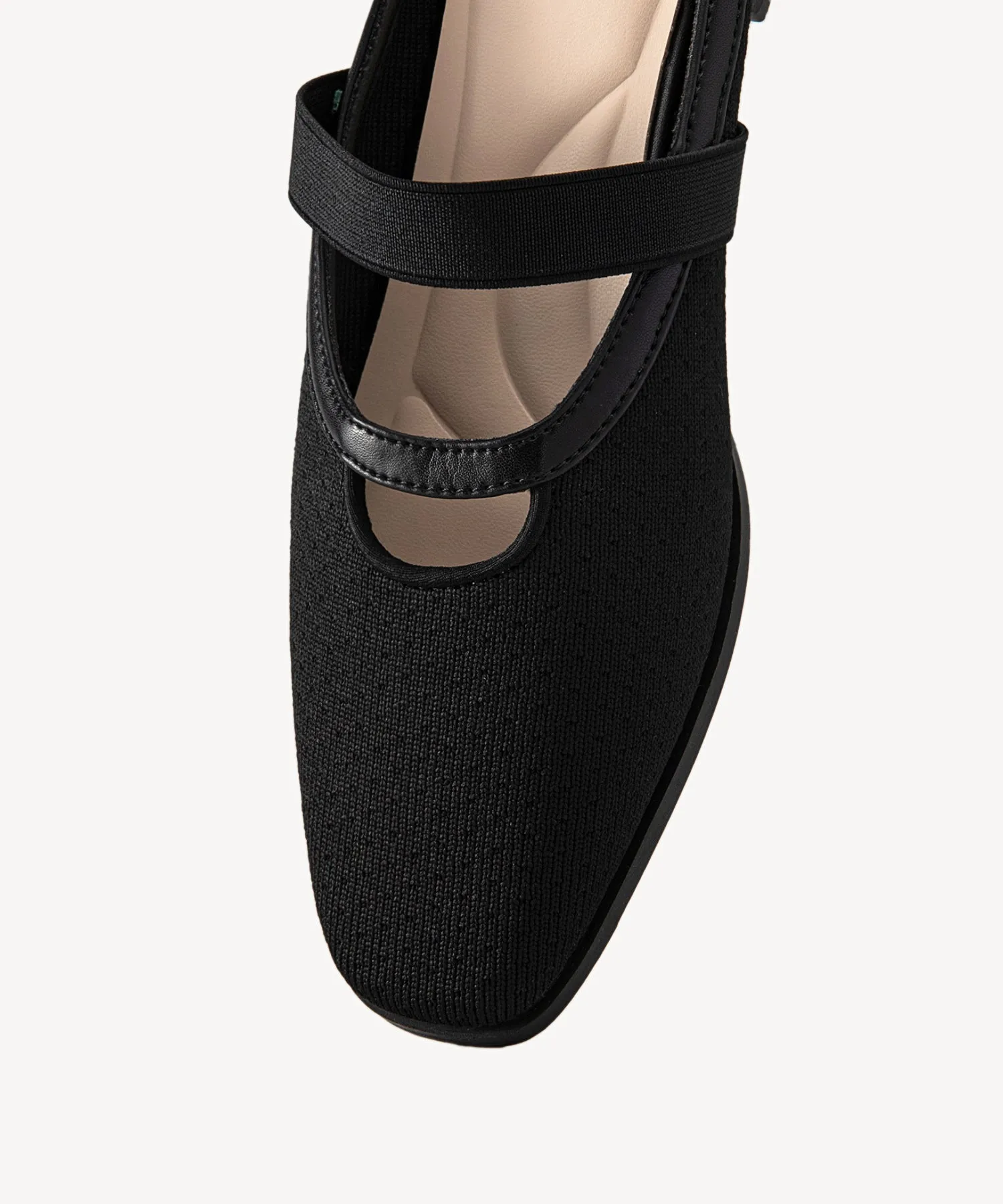 Commute Square Toe Flat  Mules