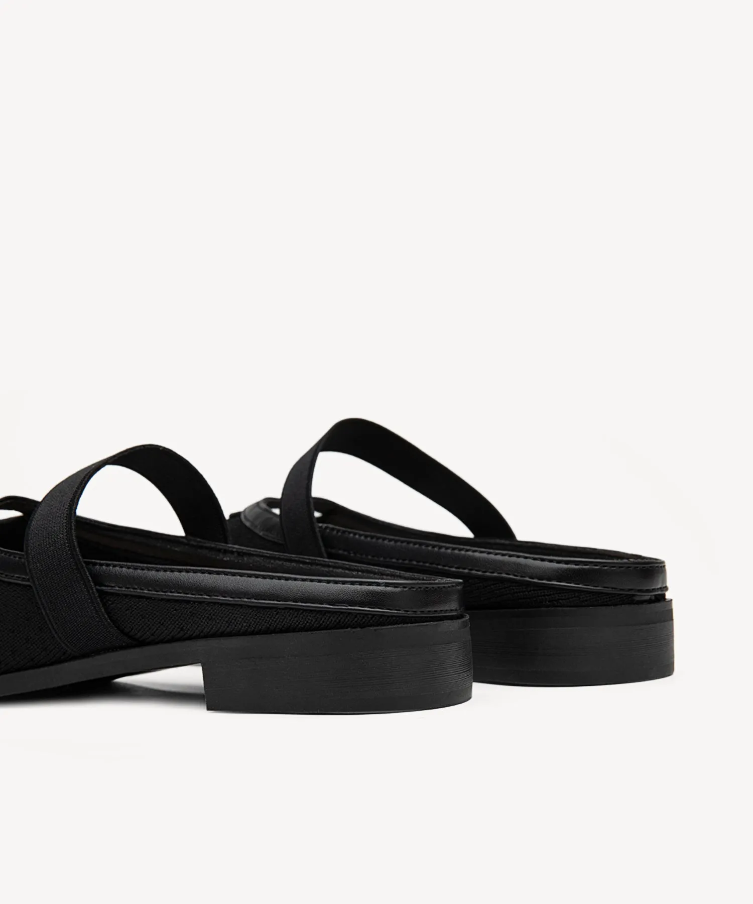 Commute Square Toe Flat  Mules