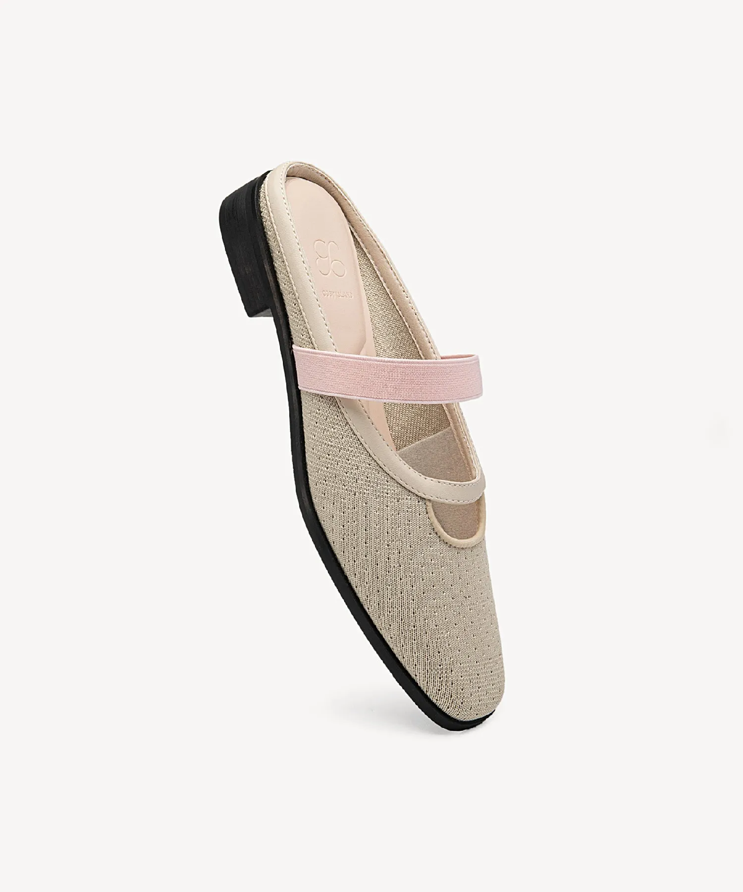 Commute Square Toe Flat  Mules