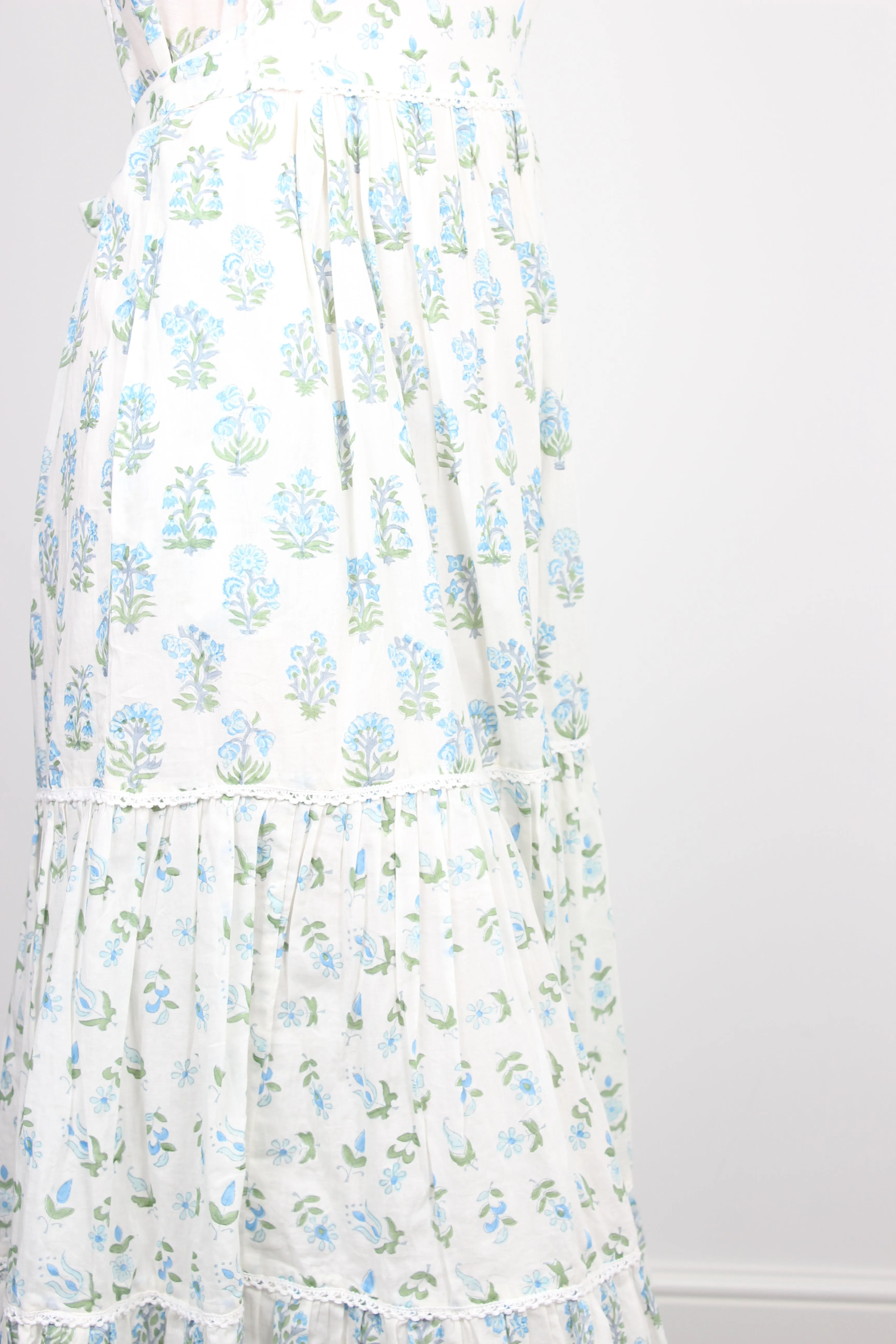 DG Emma Maxi Dress in Vintage White & Blue
