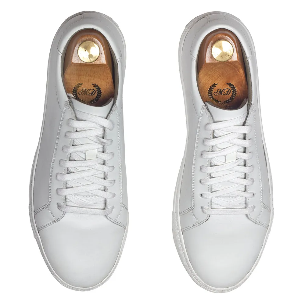 Domani Comfort Leather Sneakers (All White)