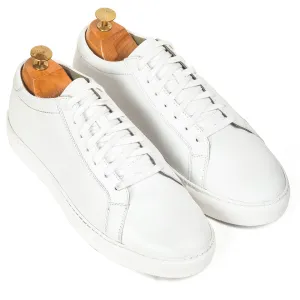 Domani Comfort Leather Sneakers (All White)