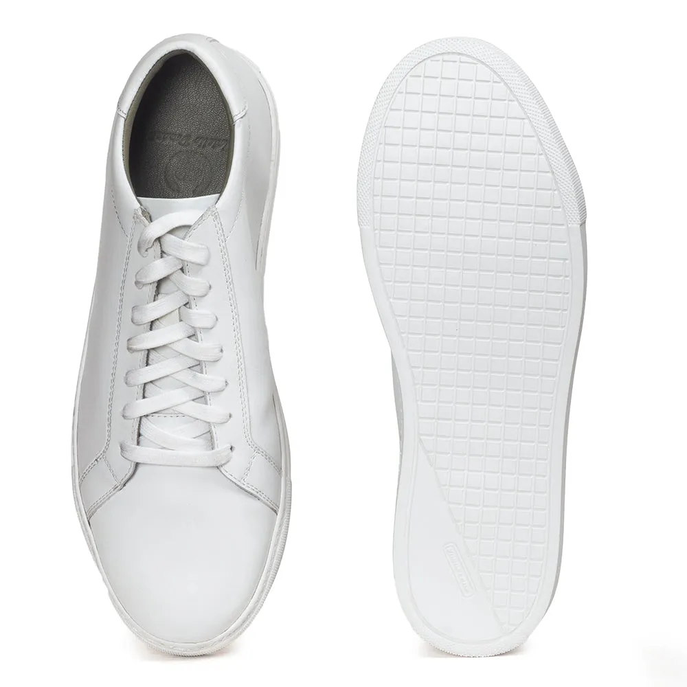 Domani Comfort Leather Sneakers (All White)