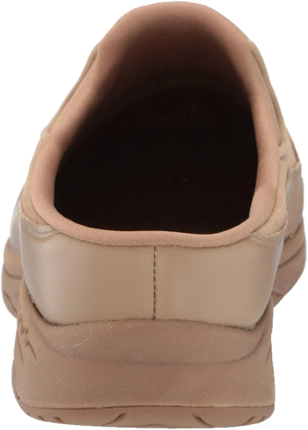 Easy Spirit Travel Time Round Closed-Toe Slip On Mule Clog Grey Taupe X-Wide