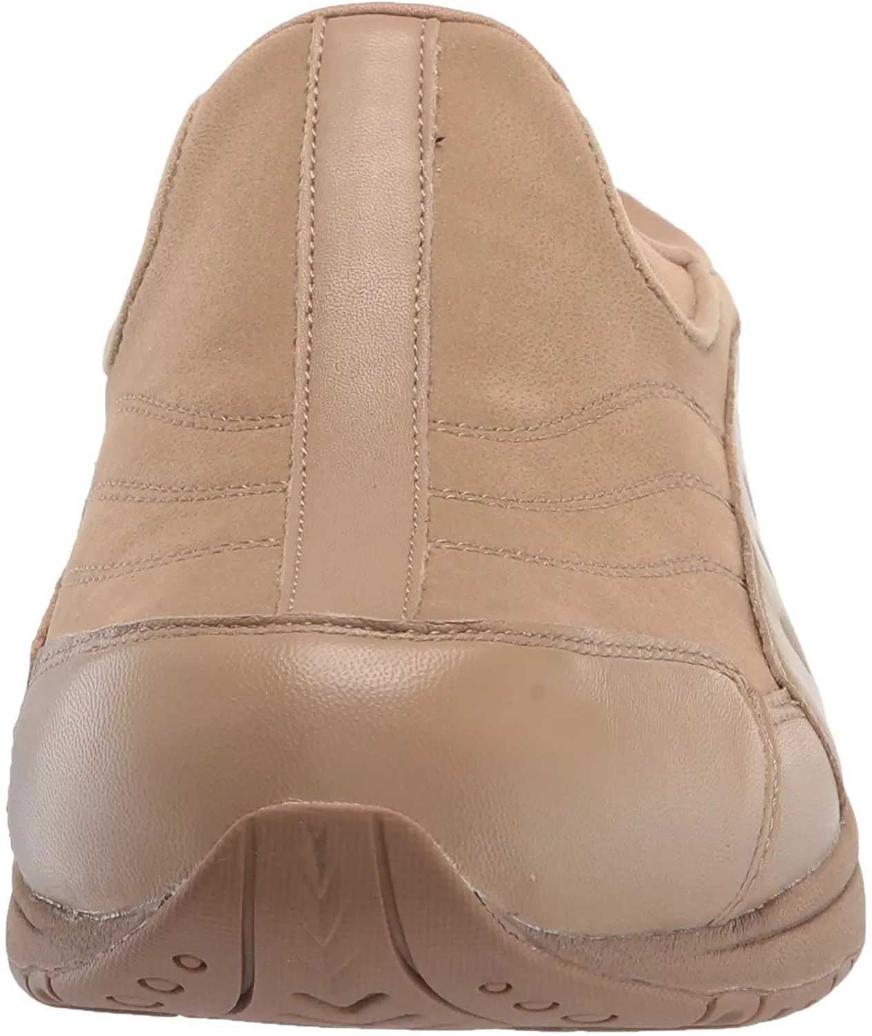 Easy Spirit Travel Time Round Closed-Toe Slip On Mule Clog Grey Taupe X-Wide