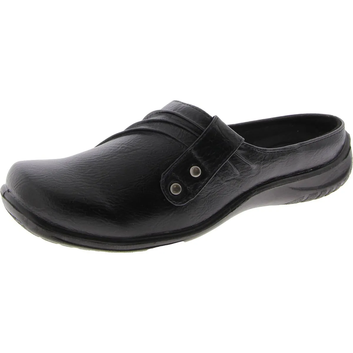 Easy Street Womens Holly Faux Leather Mules