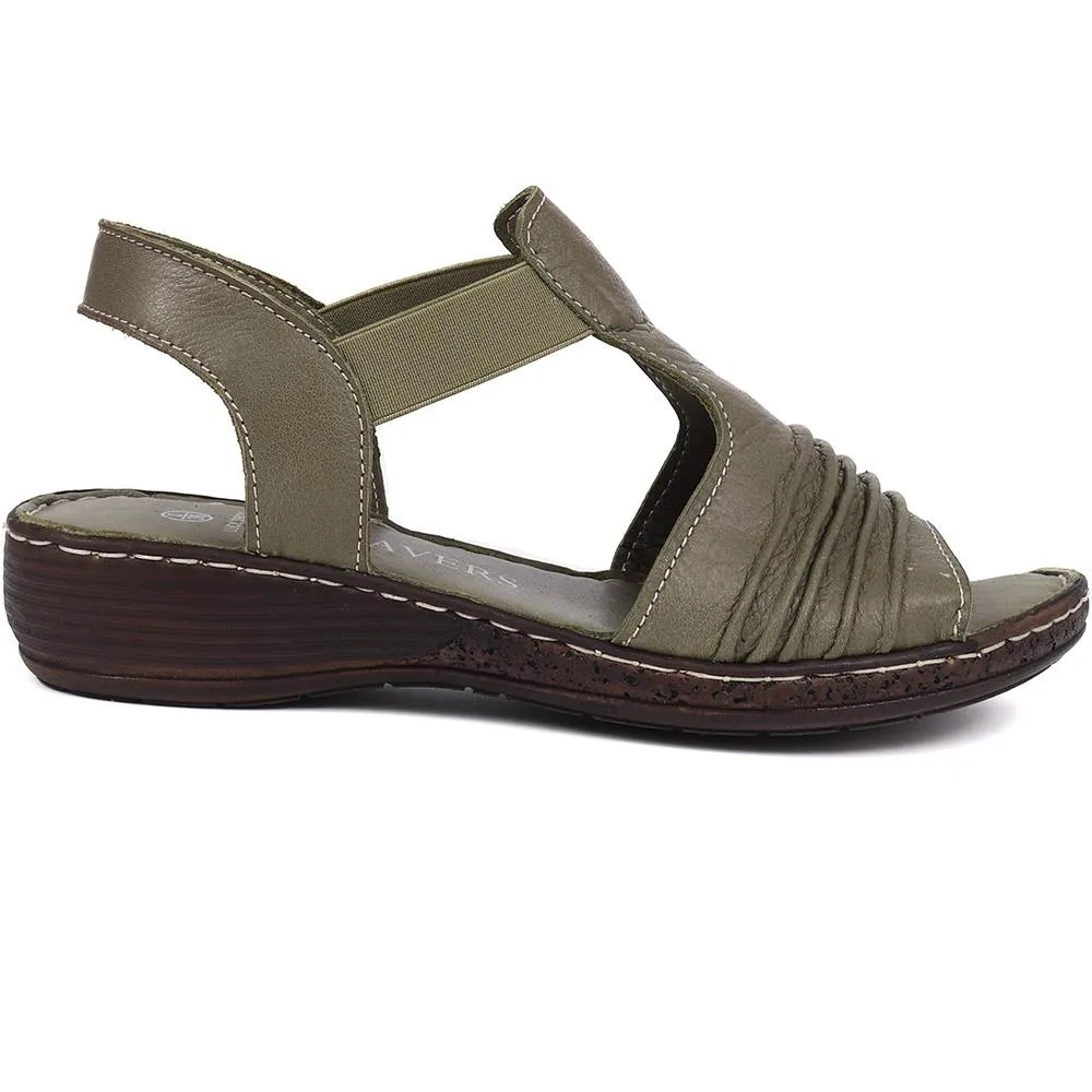 Elasticated Slip-On Sandals  - LUCK39021 / 326 152