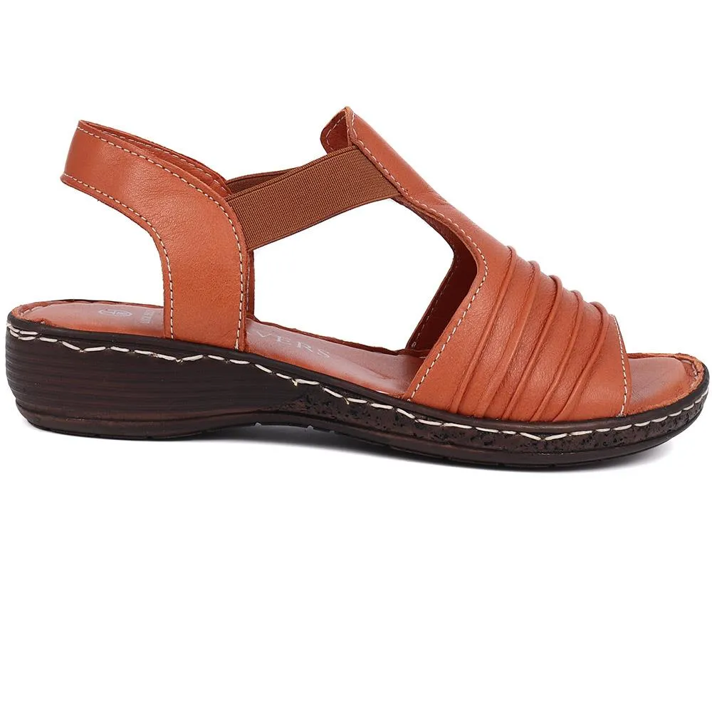 Elasticated Slip-On Sandals  - LUCK39021 / 326 152