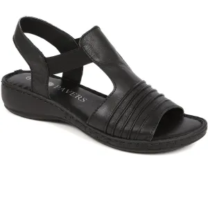 Elasticated Slip-On Sandals  - LUCK39021 / 326 152