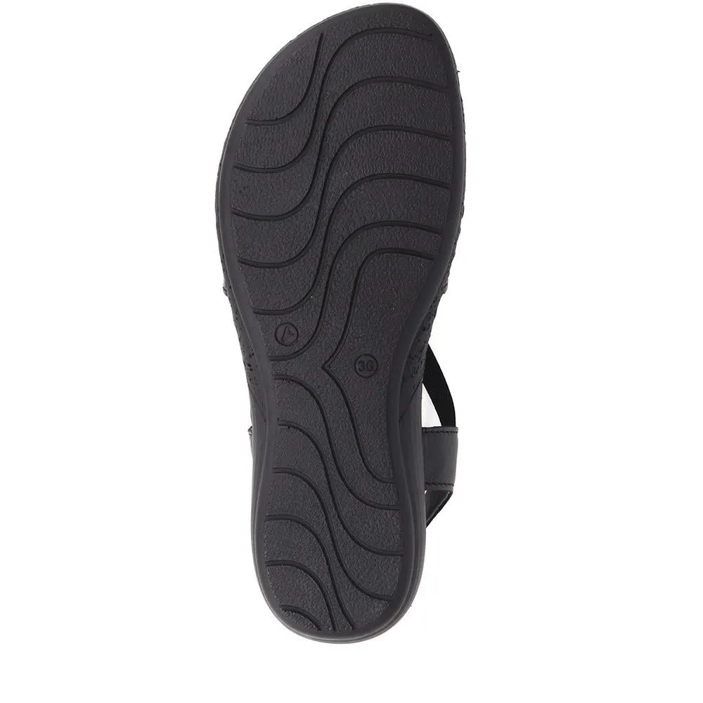 Elasticated Slip-On Sandals  - LUCK39021 / 326 152