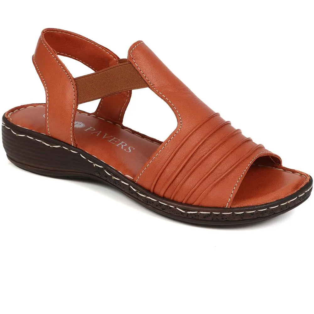 Elasticated Slip-On Sandals  - LUCK39021 / 326 152