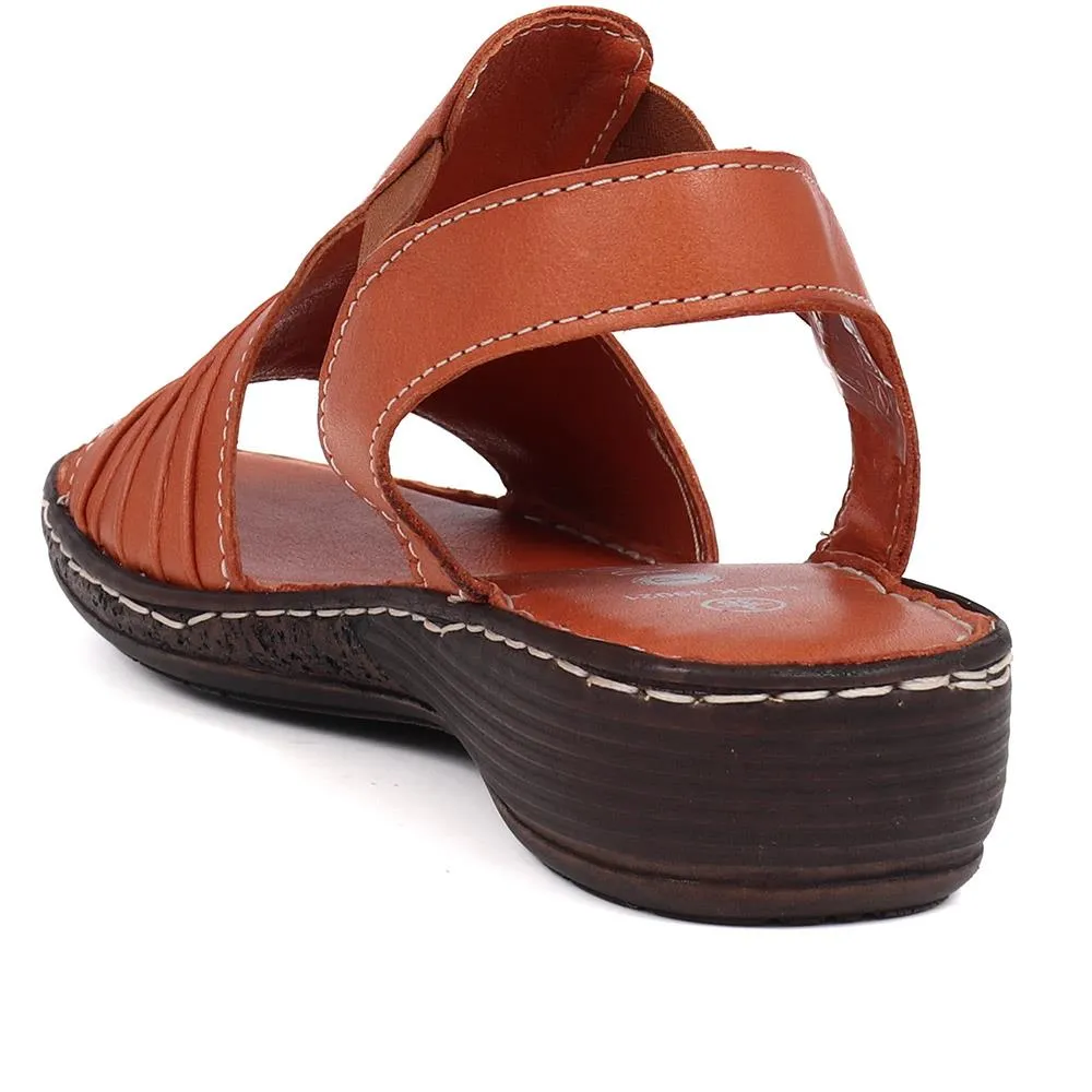 Elasticated Slip-On Sandals  - LUCK39021 / 326 152