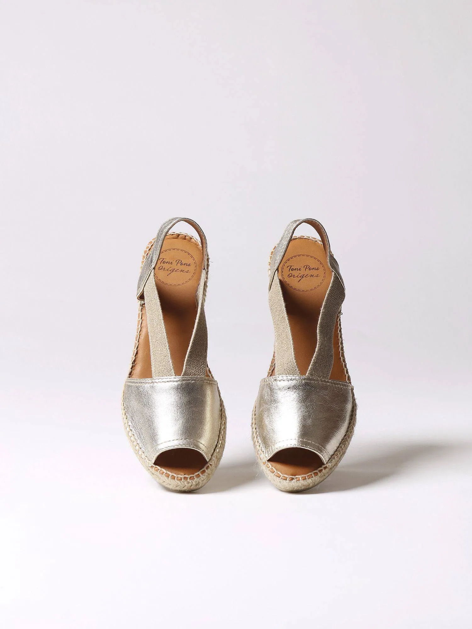 Etna Flat Leather Open Toe Espadrille