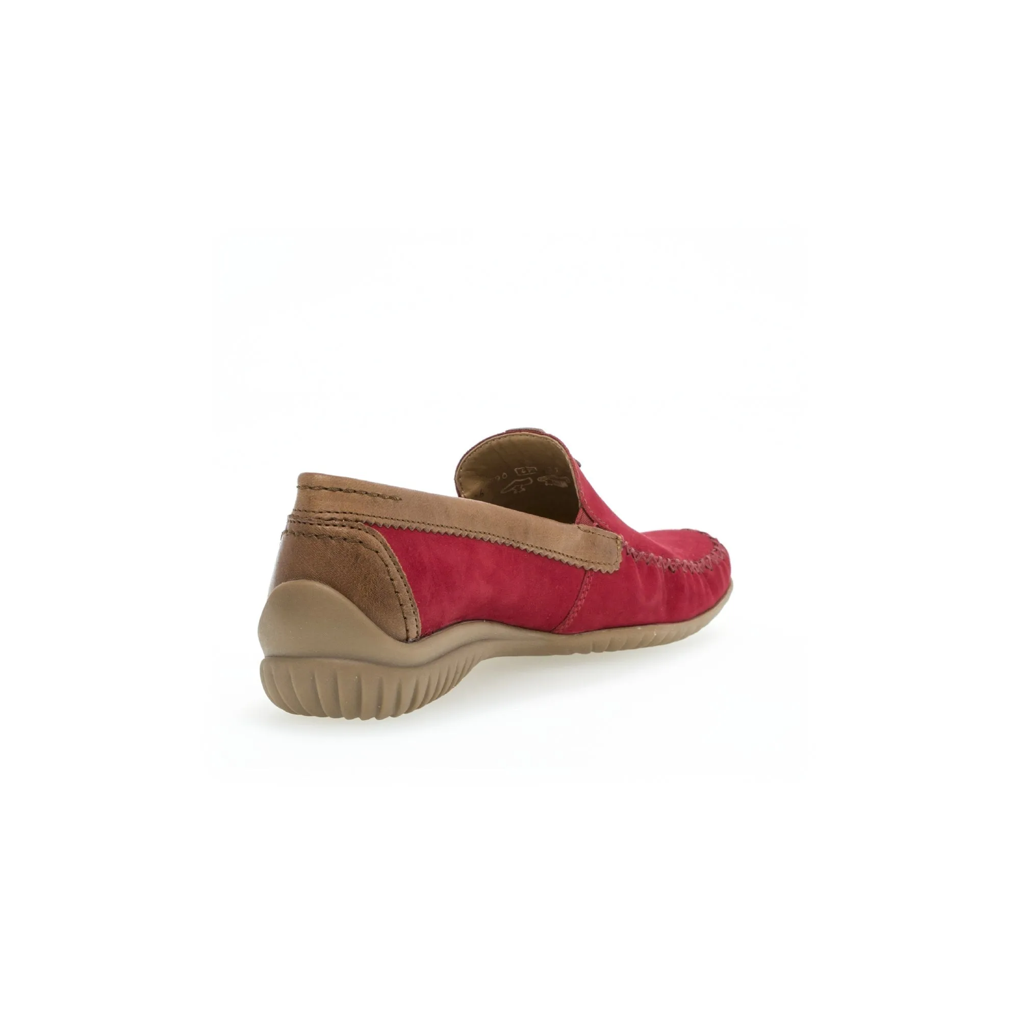 Gabor 46.090.48 California Ladies Red Leather Slip On Shoes