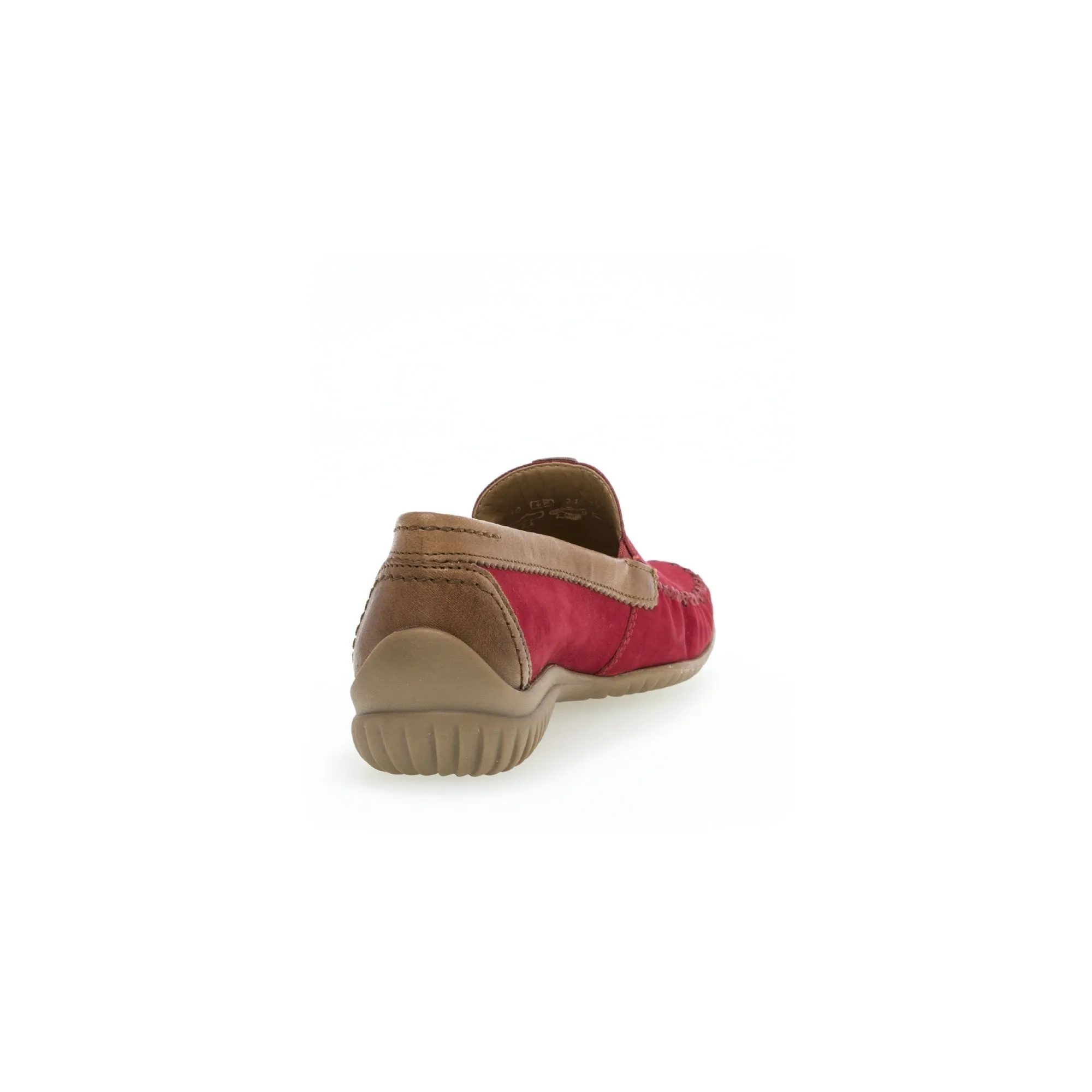Gabor 46.090.48 California Ladies Red Leather Slip On Shoes