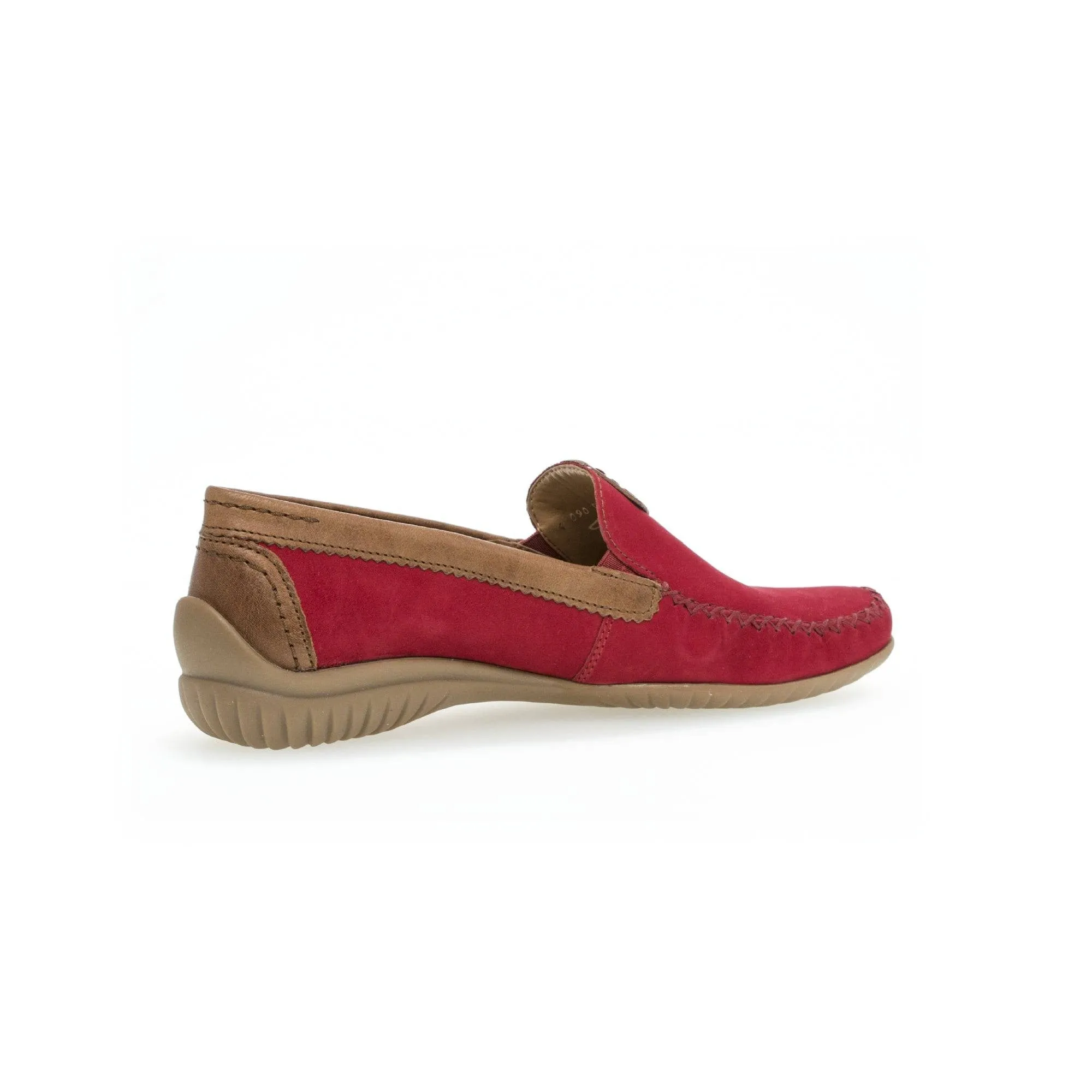 Gabor 46.090.48 California Ladies Red Leather Slip On Shoes