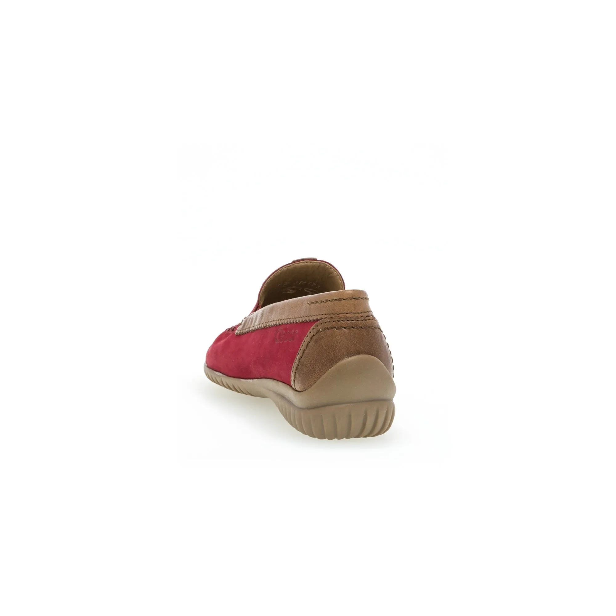 Gabor 46.090.48 California Ladies Red Leather Slip On Shoes