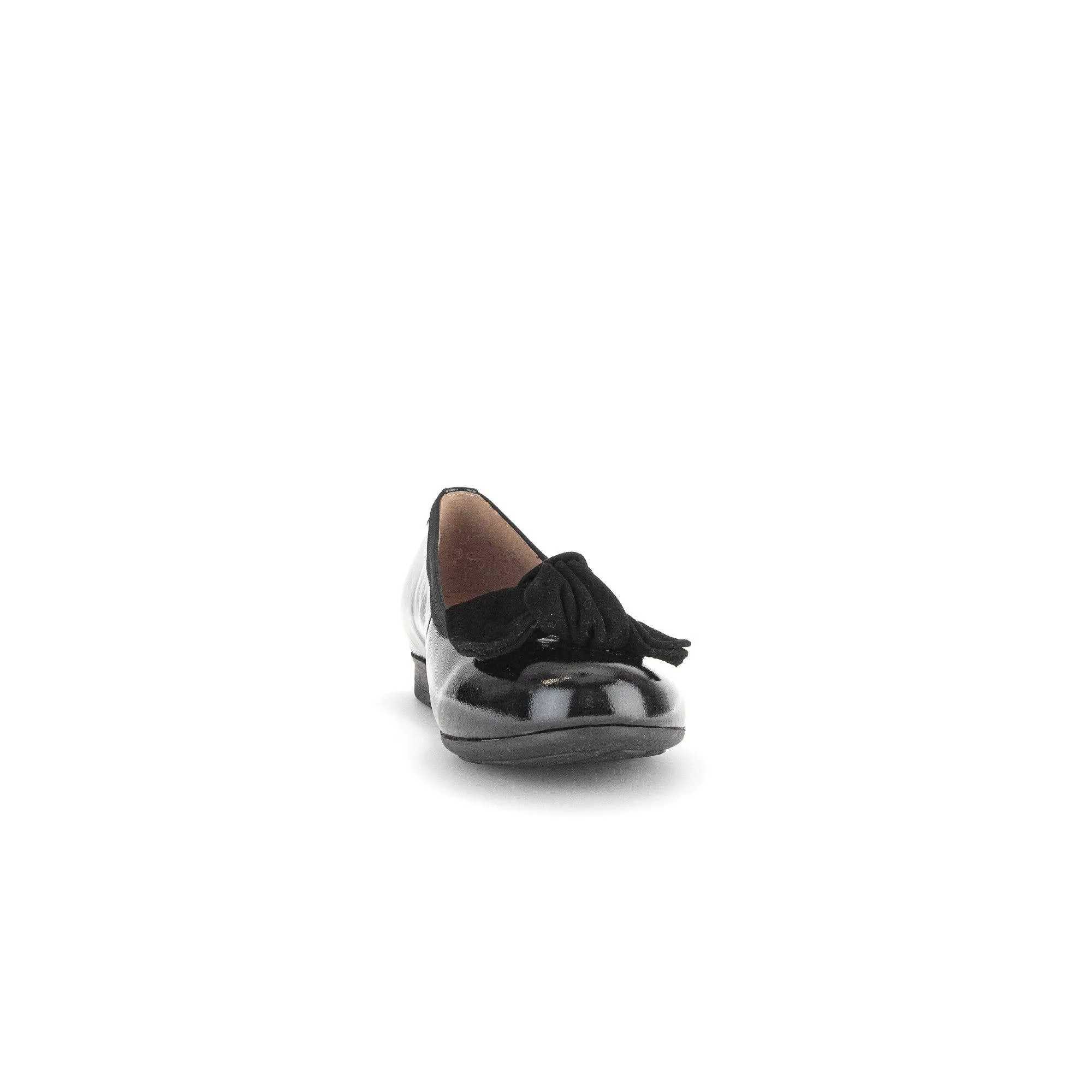 Gabor Picnic 52.462.97 Ladies Black Wide Leather Slip On Shoes