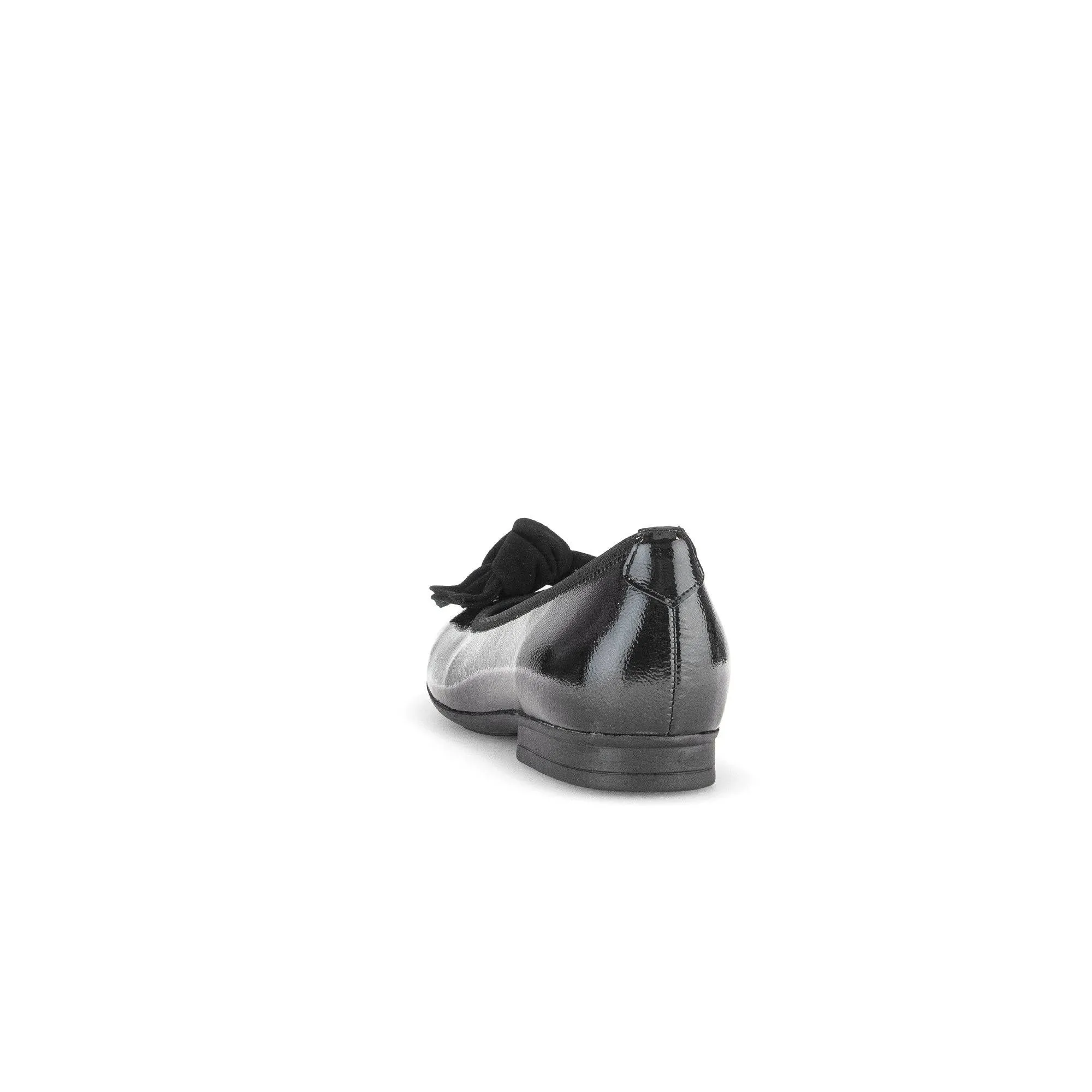 Gabor Picnic 52.462.97 Ladies Black Wide Leather Slip On Shoes