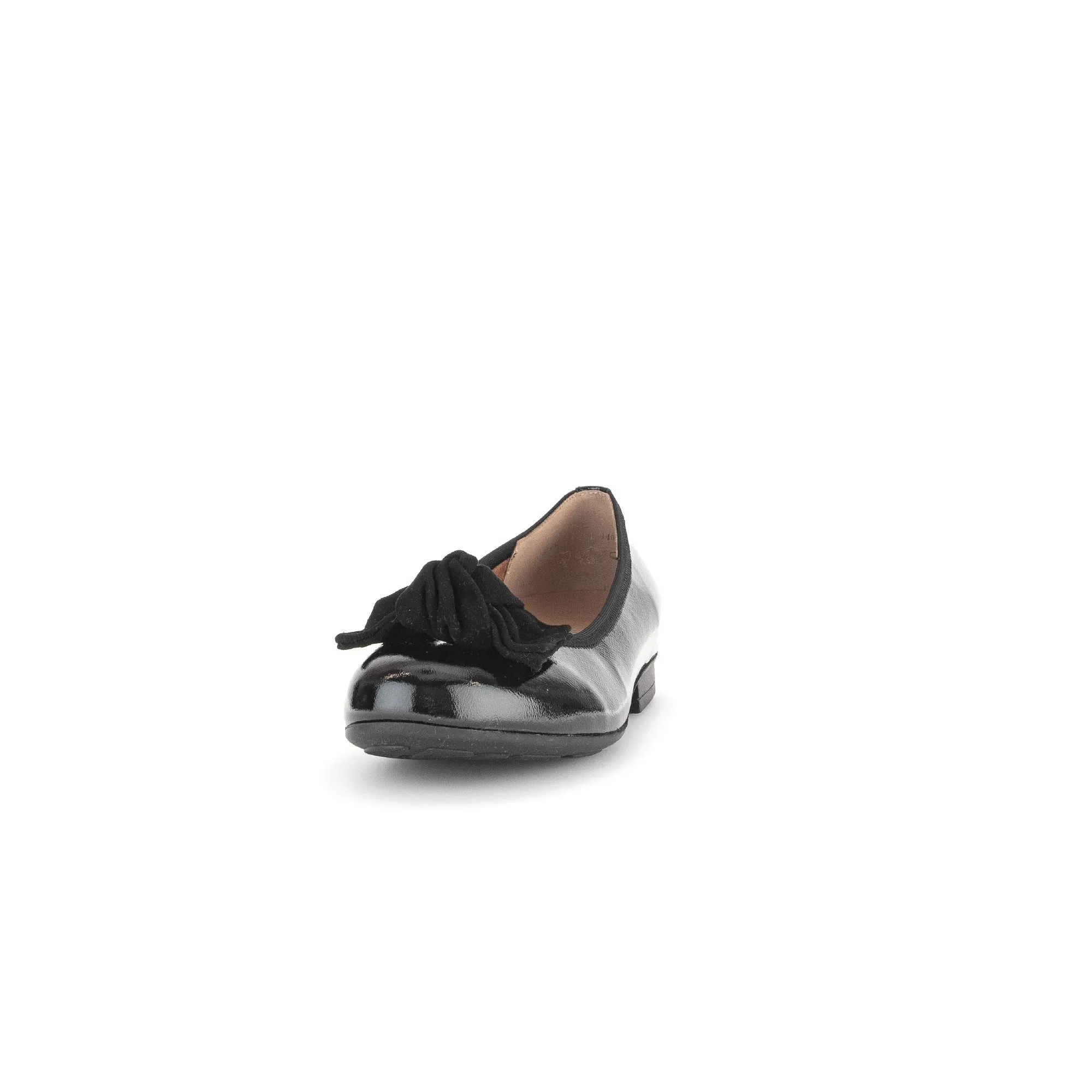 Gabor Picnic 52.462.97 Ladies Black Wide Leather Slip On Shoes