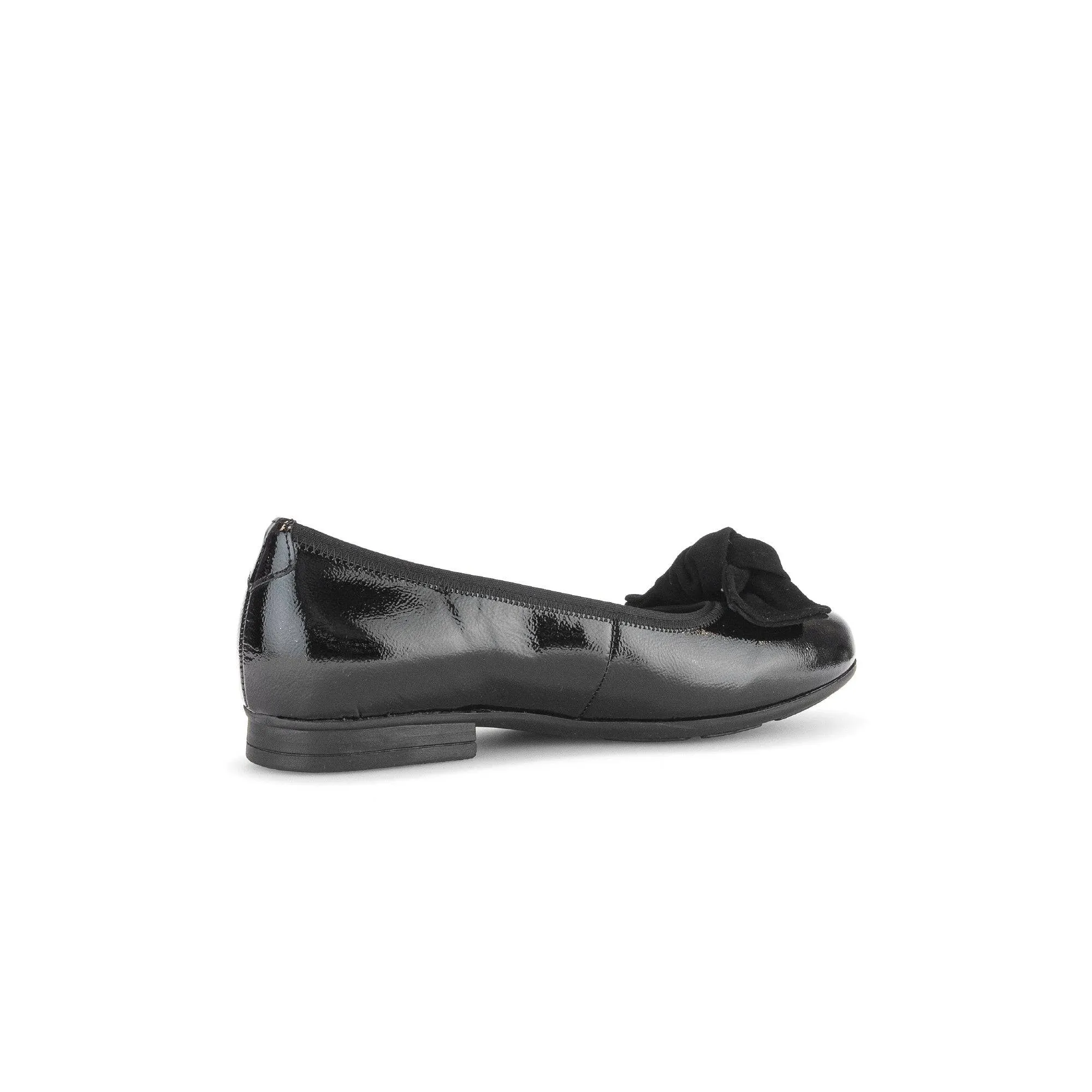 Gabor Picnic 52.462.97 Ladies Black Wide Leather Slip On Shoes