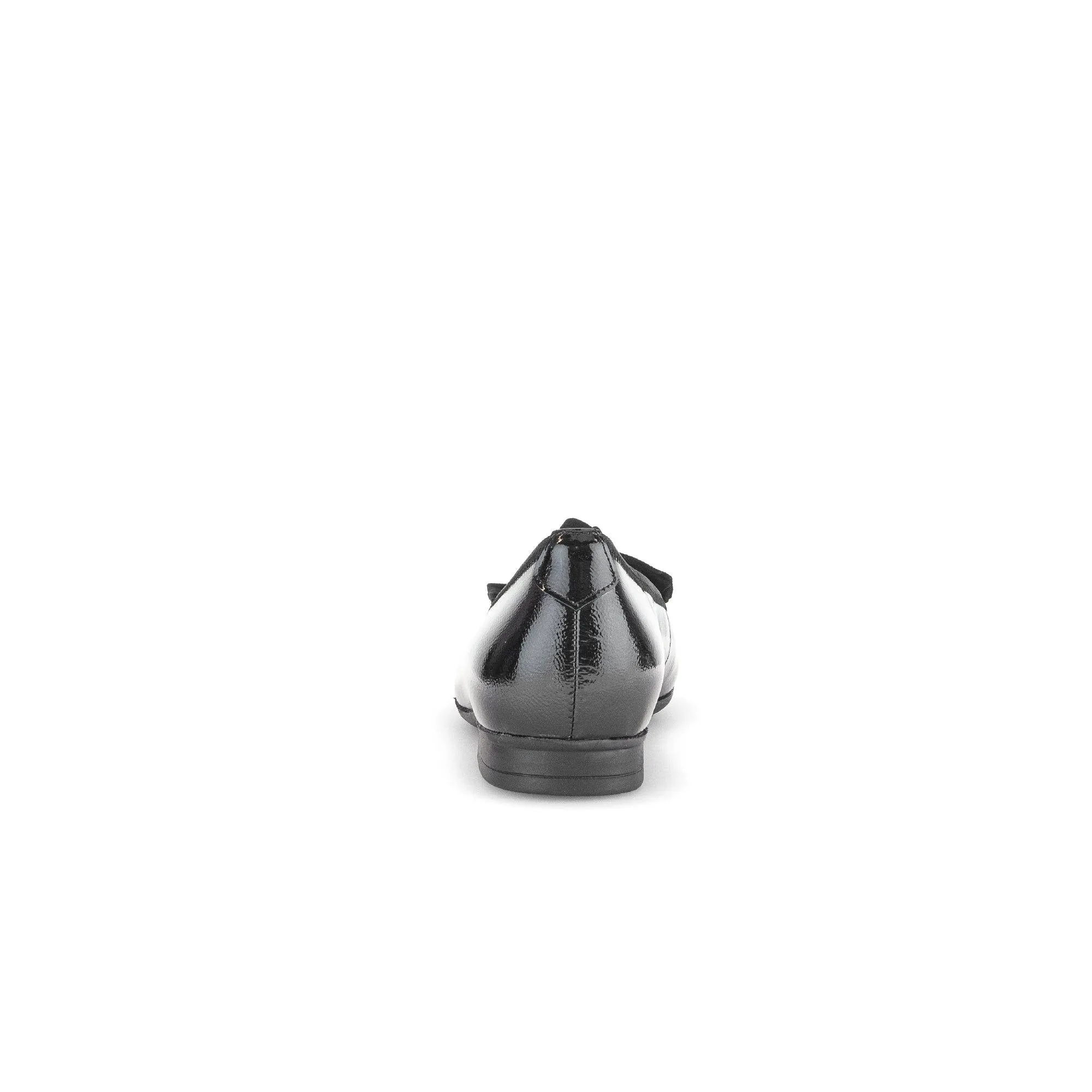 Gabor Picnic 52.462.97 Ladies Black Wide Leather Slip On Shoes