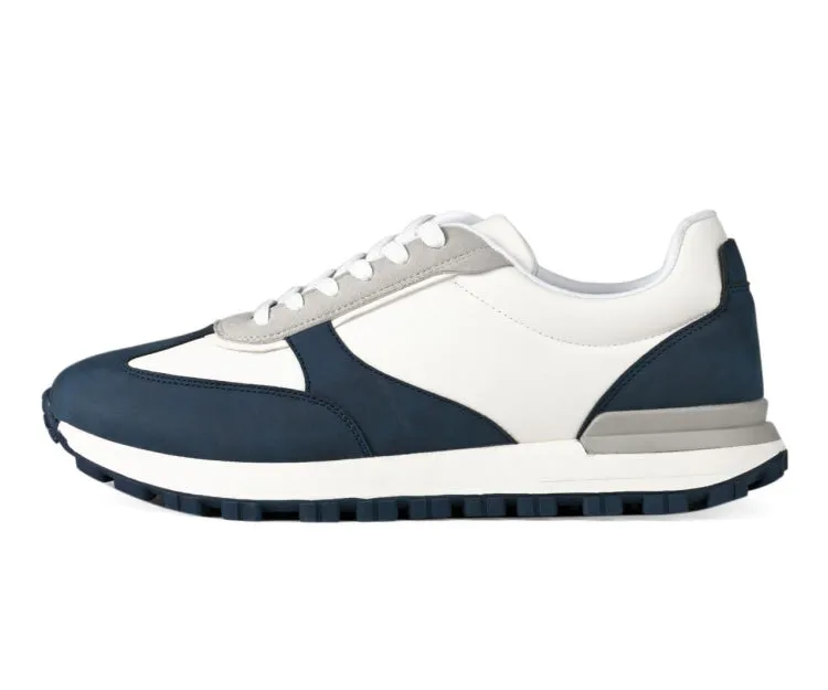 Gallium Blue Elegance Men's Navy Blue Casual Sneakers