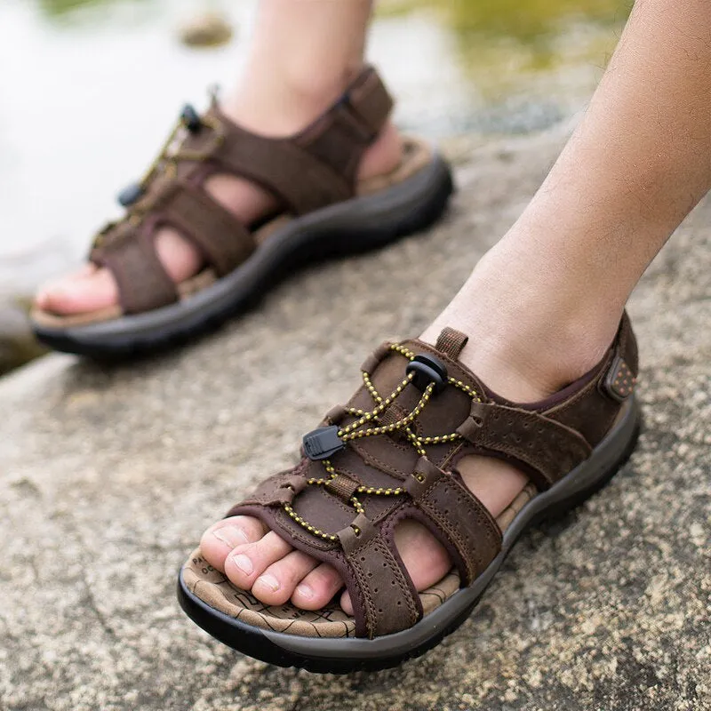 Genuine Leather Comfortable Beach Sandals